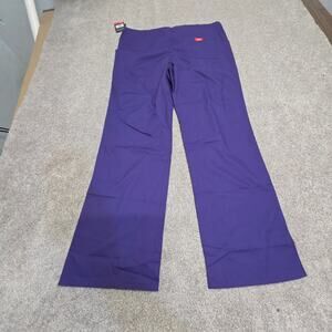 Dickies Scrub Pants Women's Medium Purple NWT Drawstring Flare Leg Unisex Style
